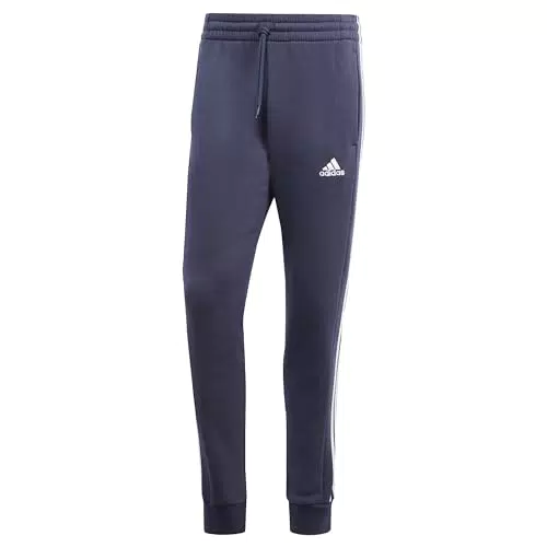 Adidas Essentials Fleece 3-Stripes Pantaloni Sportivi Tapered Cuff