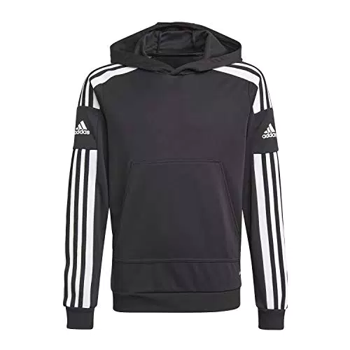 Adidas Squadra 21 Felpa Sportiva con Cappuccio Unisex per Bambini e Ragazzi