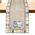 Aitsit Runner da Tavola Natalizio Idrorepellente per Interni e Esterni 40x180 cm