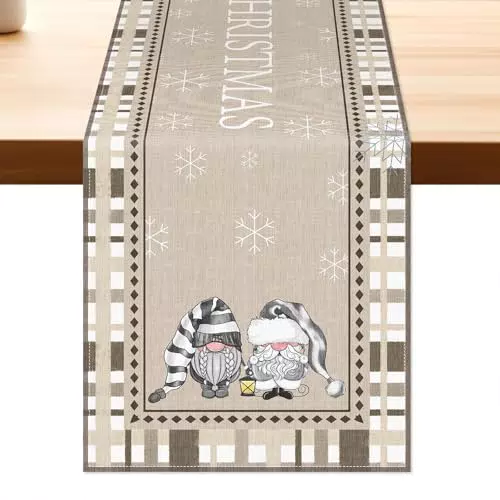 Aitsit Runner da Tavola Natalizio Idrorepellente per Interni e Esterni 40x180 cm