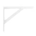 Amig Staffe per Mensole - Supporto per Scaffale in Acciaio - 200x125 mm