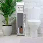 AOJEZOR Porta Rotolo di Carta Igienica Cromato per Bagno e WC