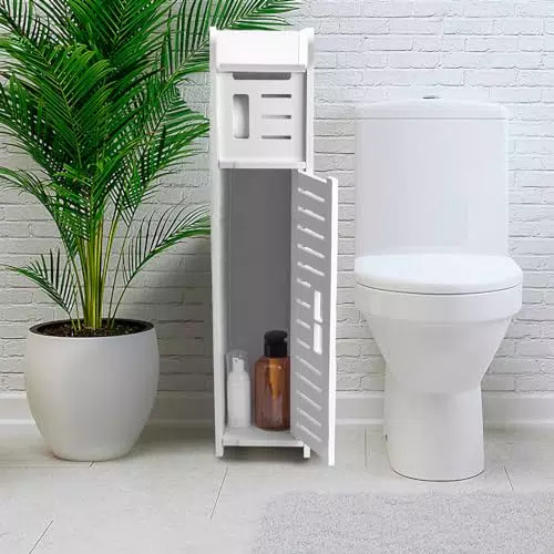 AOJEZOR Porta Rotolo di Carta Igienica Cromato per Bagno e WC