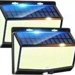 AOKBON Lampada Solare LED da Esterno con Sensore di Movimento e 3 Modalità IP65