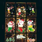 APKOL Vetrofanie Natalizie per Finestre - Adesivi Decorativi per il Natale