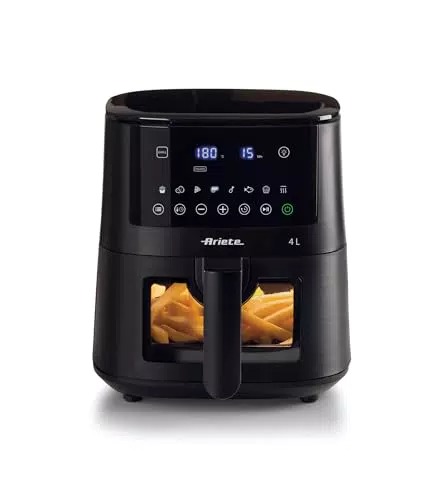 Ariete Friggitrice ad aria 4633, 4L, 1400W, 9 programmi, Funzione Shake e Grill