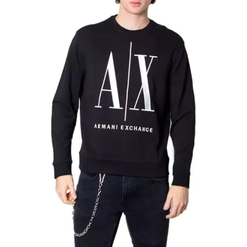 ARMANI EXCHANGE Icon Project, Felpa Uomo, Nero, M