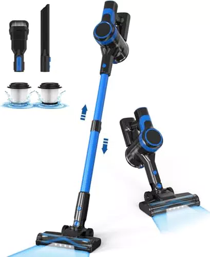 Aspirapolvere Senza Fili Potente 20000Pa, 40Min Autonomia, 6 in 1 Portatile