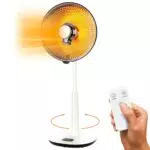 Avilia Stufa Elettrica a Parabola con Telecomando e Timer 450/900W
