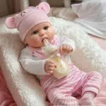 Babyside Bambole Reborn Bailyn Realistiche in Vinile Morbido per Bambini 3+ Anni
