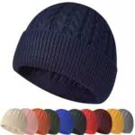 Miki Hat Berretto Invernale Unisex in Maglia Trawler Beanie Fashion