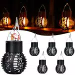 Booteek Luci Solari da Giardino con Effetto Fiamma Tremolante per Esterni
