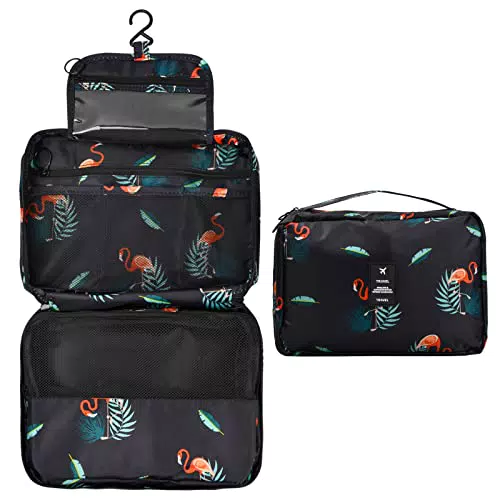 Borsa da Toilette Sospesa - Beauty Case Impermeabile da Viaggio Pieghevole