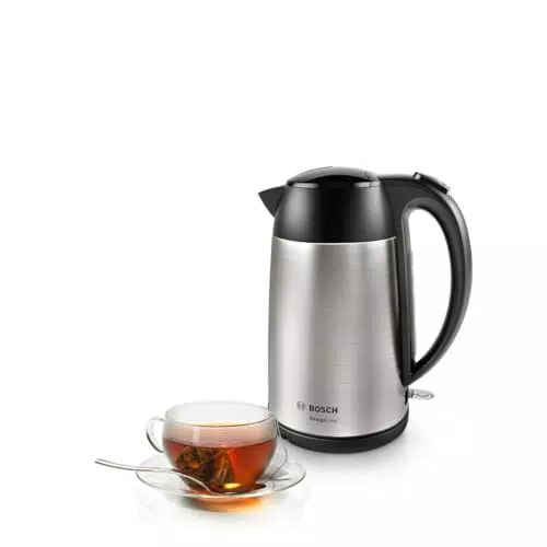 Bosch TWK3P420 Bollitore Elettrico 2400 W in Acciaio Inox da 1.7 L