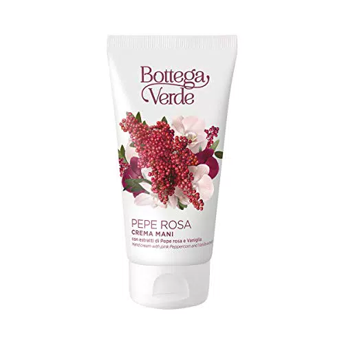 Bottega Verde - Crema mani al Pepe rosa e Vaniglia con estratti naturali