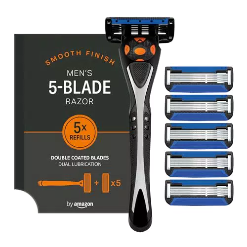 Rasoio da uomo a 5 lame con ricariche - by Amazon