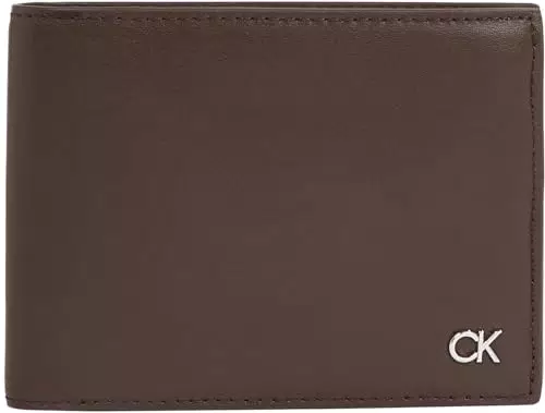 Calvin Klein Borsello Uomo Metal Ck Trifold con RFID