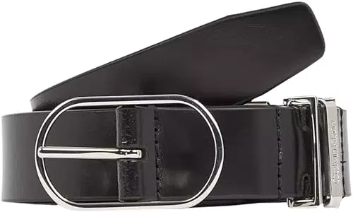 Calvin Klein Cintura Metal Loops in Pelle per Donna