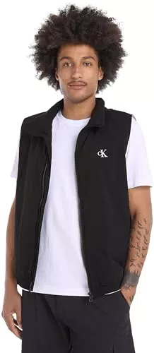 Calvin Klein Jeans Gilet Uomo Lightweight Vest Effetto Maglia
