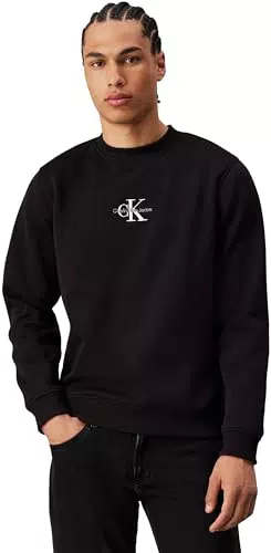 Calvin Klein Jeans Felpa Crew Neck Uomo Senza Cappuccio