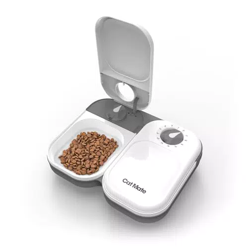 Cat Mate Mangiatoia Automatica per Animali Domestici C200 con Pacco di Ghiaccio