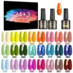 Charmnail Kit di Smalti Semipermanenti per Unghie UV LED con Base e Top Coat