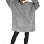 CityComfort Felpa con Cappuccio Oversize Coperta Indossabile in Pile Unisex