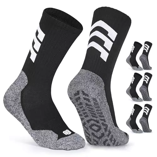 Closemate Calze Antiscivolo Sportive per Uomo, Donna e Bambino - Calcio e Ciclismo