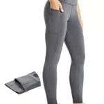 Comallan Leggings Termici da Donna Impermeabili, per Corsa