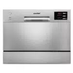 COMFEE Lavastoviglie compatta TD602E-S con 6 programmi e avvio ritardato