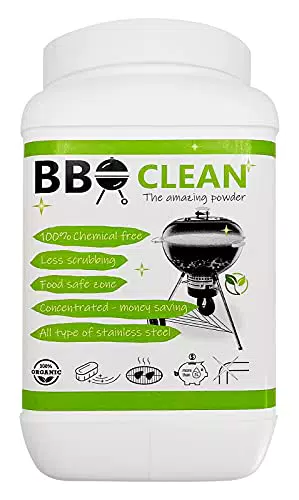 BBQ CLEAN Concentrato in Polvere per Pulizia Griglie e Barbecue 100% Naturale