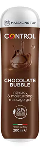 CONTROL Bubble Chocolate Gel Massaggio 3 in 1 All'aroma di Cioccolato con 98