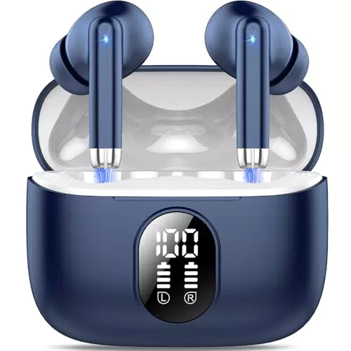 Cuffie Bluetooth 5.4 con Cancellazione Rumore e HiFi Stereo, Impermeabili IP7