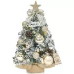 Dewur Mini albero di Natale con illuminazione a LED per decorazioni natalizie