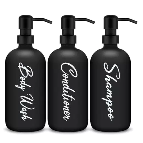 Dispenser di Sapone in Vetro per Cucina e Bagno - Acciaio Inox