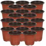 DOITOOL Vasi di Plastica per Piante da Vaso per Semina - 10 cm di Diametro