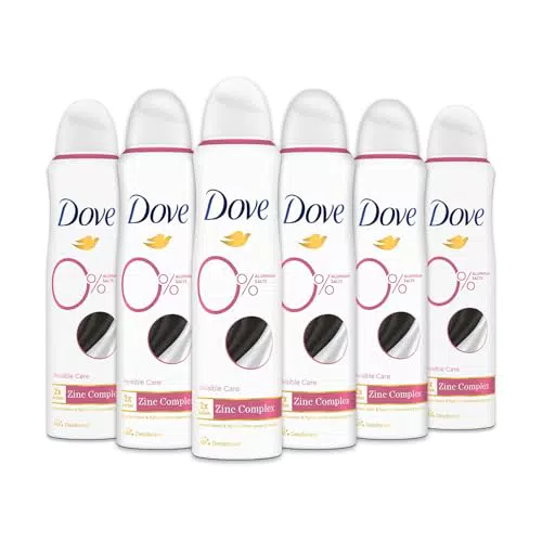Dove Deodorante Spray 0% Invisible Care, Formula Idratante e Anti-macchia