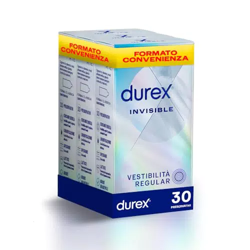 Durex Invisible - Preservativi Ultra Sottili per un Maggiore Comfort