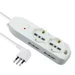Electraline Multipresa 6 Posti 10/16A con Cavo 2m e Spina Piccola 10A