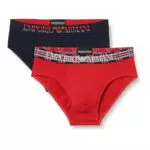 Emporio Armani Boxer Slip Tartan da Uomo in Confezione Regalo