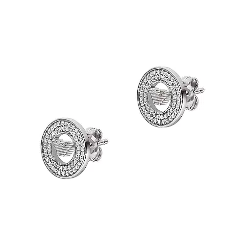 Emporio Armani Orecchini da donna in acciaio inossidabile con chiusura push back