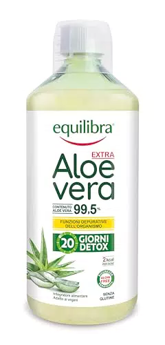 Equilibra Aloe Vera da Bere 100% Pura Polpa, Azione Depurativa e Lenitiva
