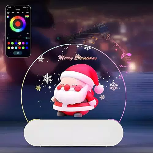 Euakee Lampada Notturna per Bambini, Senza Fili, Controllo App, Luminosità Regolabile