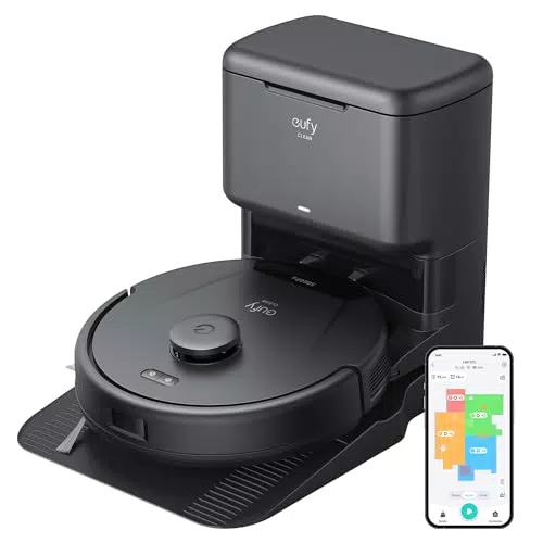 Eufy Clean L60 SES Robot Aspirapolvere con Stazione Autopulente e Navigazione Laser