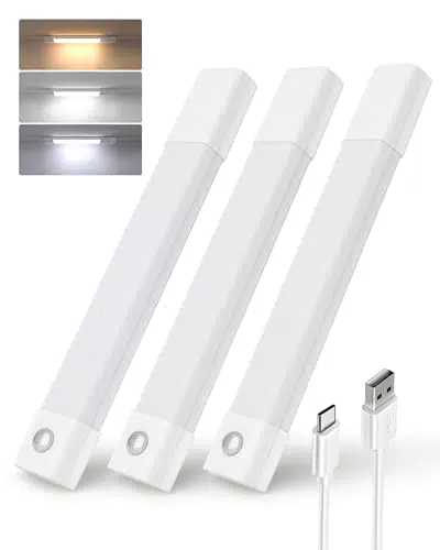 EZVALO Luce Wireless con Sensore di Movimento per Armadi e Cucina, Ricaricabile
