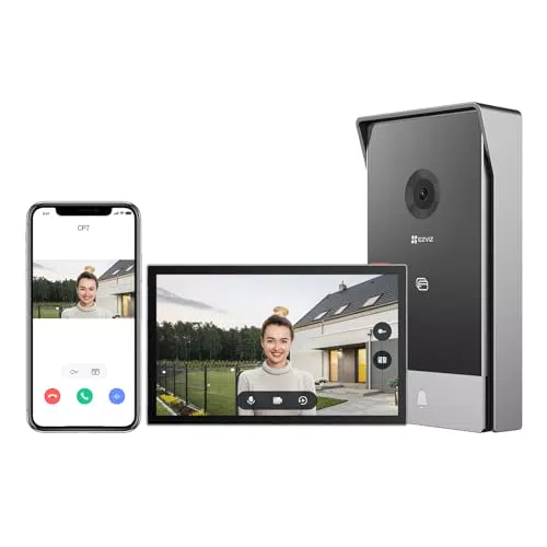 EZVIZ Videocitofono Smart 7" Touch, Visione Notturna, Rilevamento Umano, Impermeabile