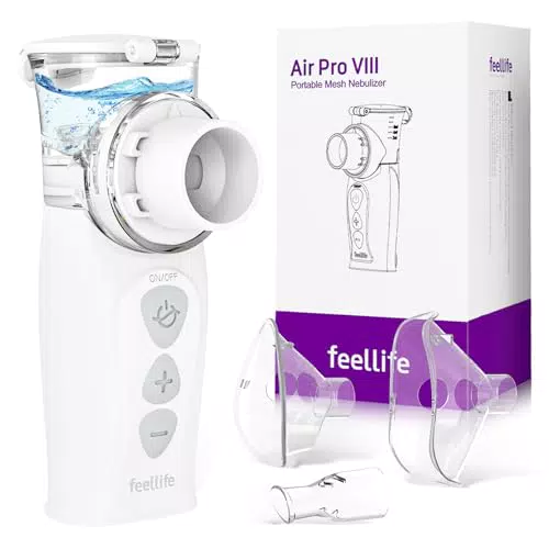 FEELLIFE Aerosol Portatile Silenzioso con Tasso Regolabile per Adulti e Bambini