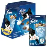 FELIX Party Mix Snack per Gatti Adulti con Latte, Yogurt e Formaggio