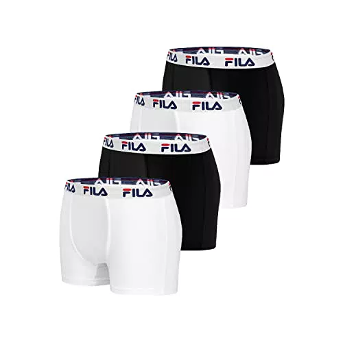 FILA Boxer Uomo in Cotone Traspirante e Anti-Irritazione