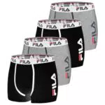 FILA Boxer Uomo in Cotone Ultra Morbido e Antiscivolo